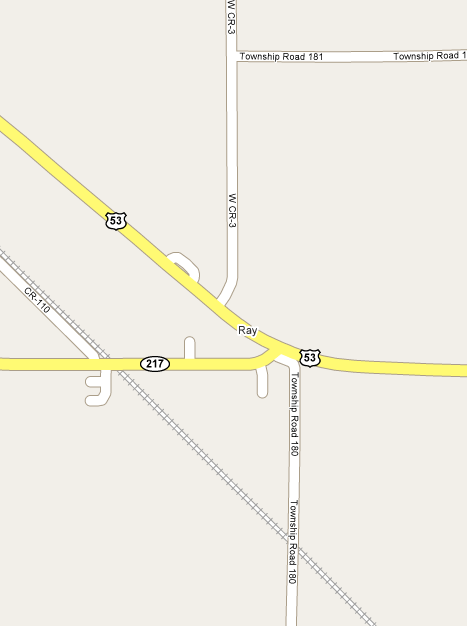 Map of Ray Minnesota