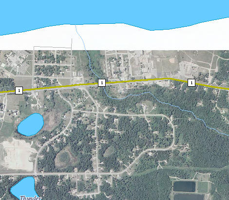 Aerial photo of Red Lake Minnesota