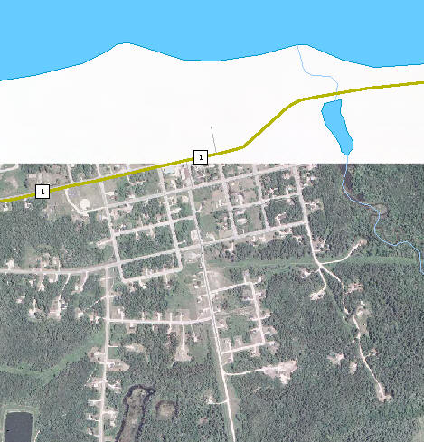 Aerial photo of Redby Minnesota