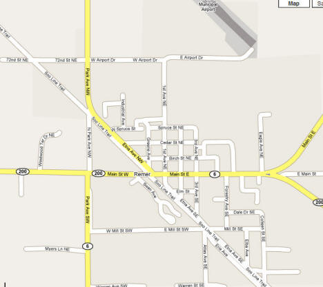 Map of Remer Minnesota