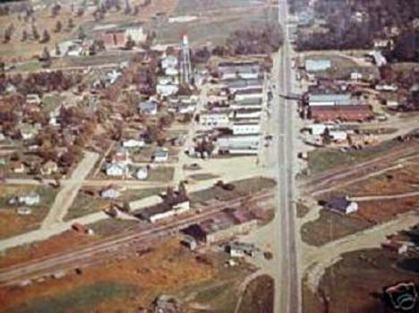 Aerial view of Remer Minnesota, 1964