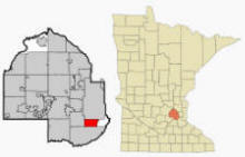 Location of Richfield Minnesota