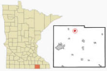 Location of Sargeant, Minnesota