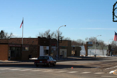 Downtown Sebeka Minnesota on Christmas Day, 2006