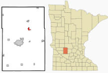 Location of Spicer, Minnesota