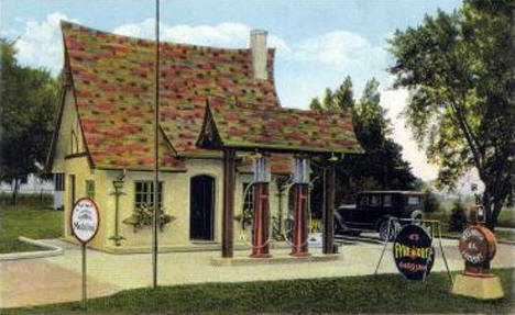 Starbuck Oil Company Filling Station, Starbuck, Minnesota, 1920's