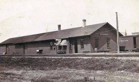 Great Northern Railroad Depot, Stephen Minnesota, 1910