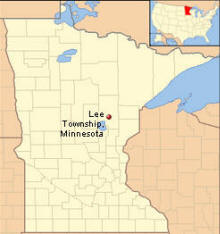 Location of Lee Township, Minnesota