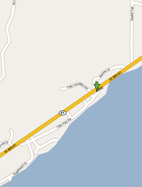 Map of the Tofte Minnesota area