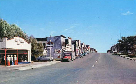 Street scene, Tower Minnesota, 1960's?