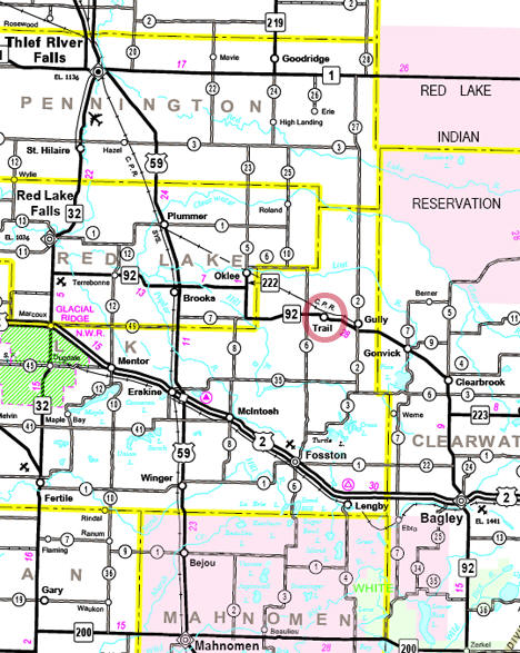 Location of Trail MN