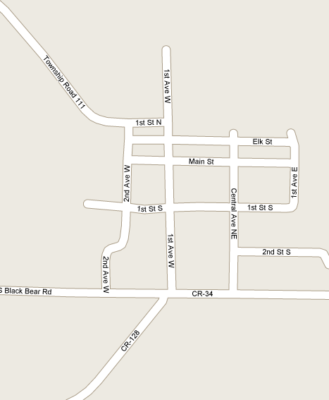 Street Map of Trommald Minnesota