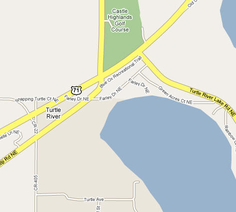 Street Map of Turtle River Minnesota