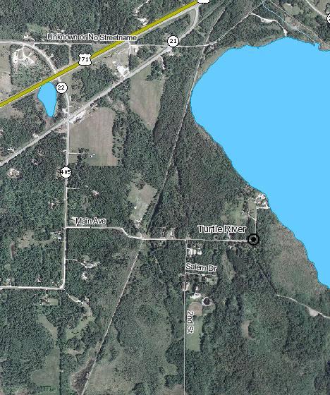 Aerial photo of Turtle River Minnesota