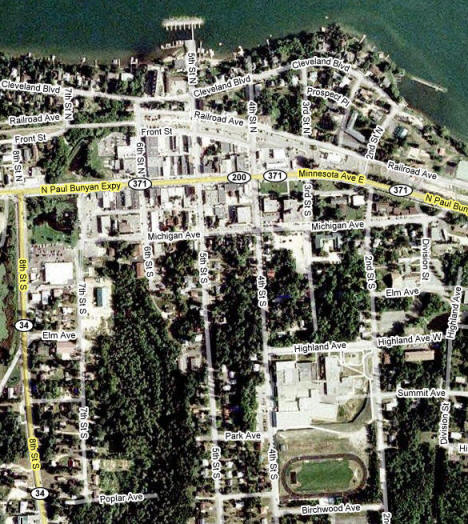 Aerial Photo of Walker Minnesota