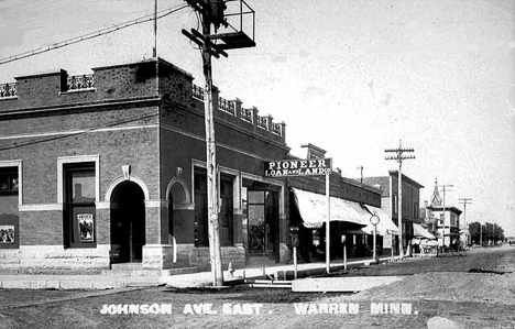 Johnson Avenue East, Warren Minnesota, 1909