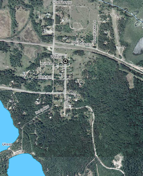 Aerial photo of Wilton Minnesota