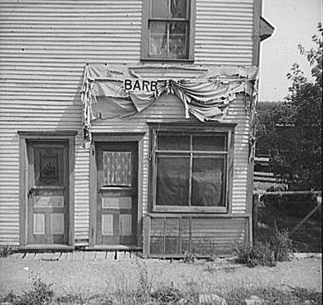 Barber Shop, Winton Minnesota, 1937