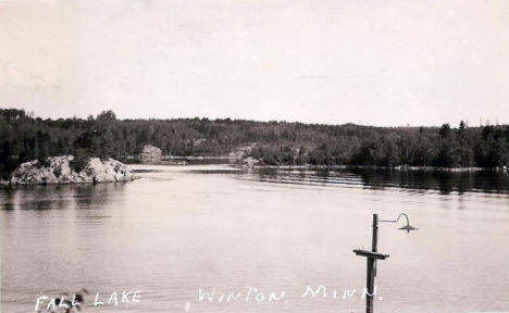Birds eye view of Fall Lake, Winton Minnesota, 1939