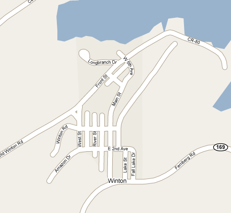 Map of Winton Minnesota