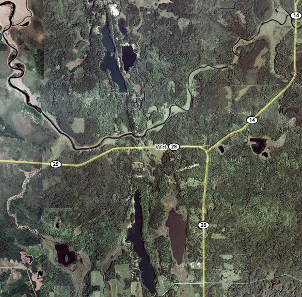 Aerial Photo of the Wirt Minnesota area