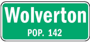 Wolverton Minnesota population sign