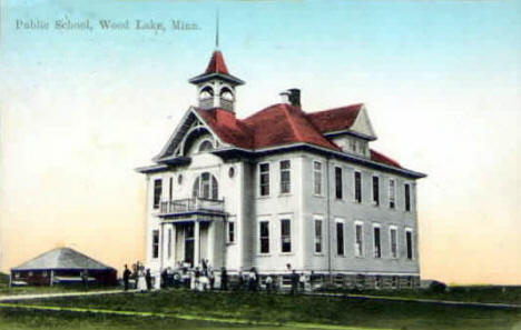 Public School, Wood Lake Minnesota, 1914