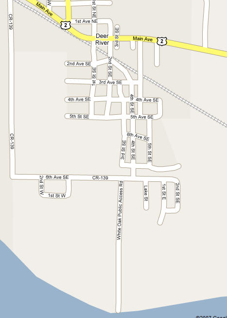 Map of Zemple Minnesota