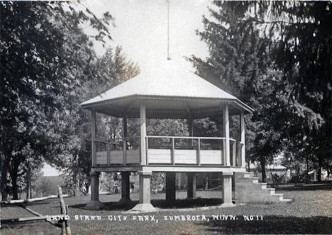 Band Stand, City Park, Zumbrota Minnesota, 1940's