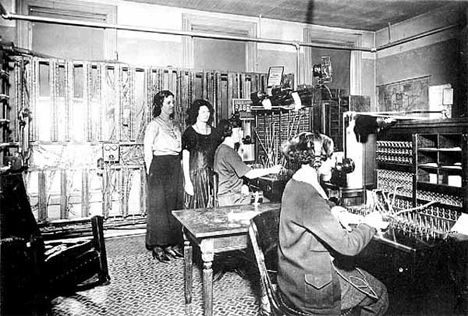 Telephone exchange, Zumbrota Minnesota, 1924