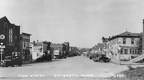 Main Street, Zumbrota Minnesota, 1925