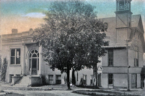 Library and City Hall, Zumbrota Minnesota, 1910's