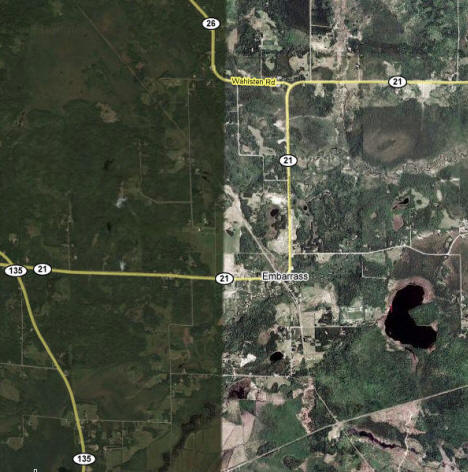 Aerial Photo of Embarrass Township Minnesota