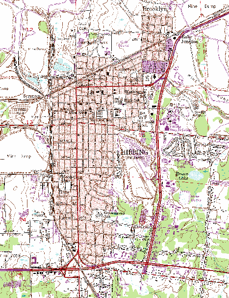Topographic Map of the Hibbing Minnesota area
