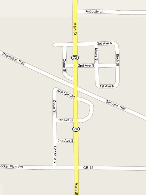 Map of Kettle River Minnesota