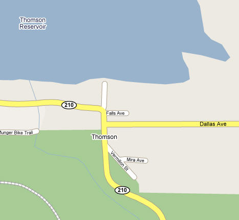 Map of Thomson Minnesota