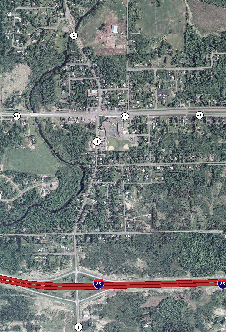 Aerial Photo of Esko Minnesota