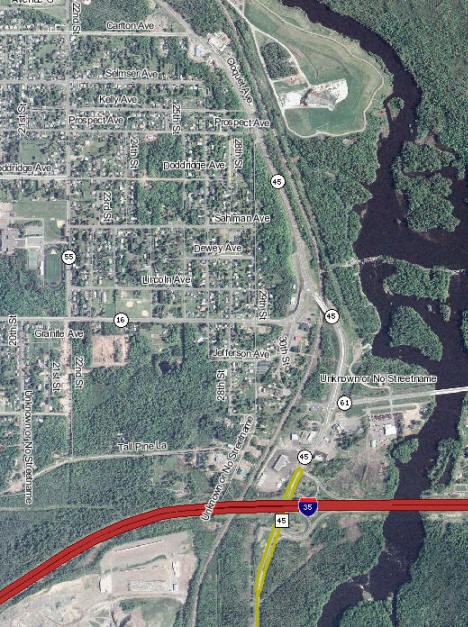 Aerial Photo of Scanlan Minnesota