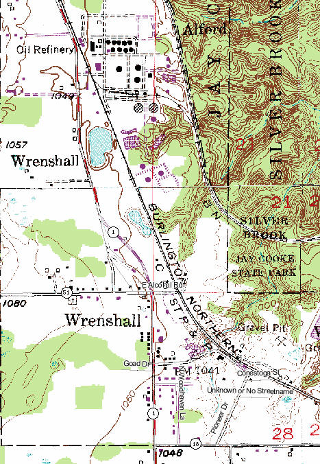 Topo Map of Wrenshall Minnesota