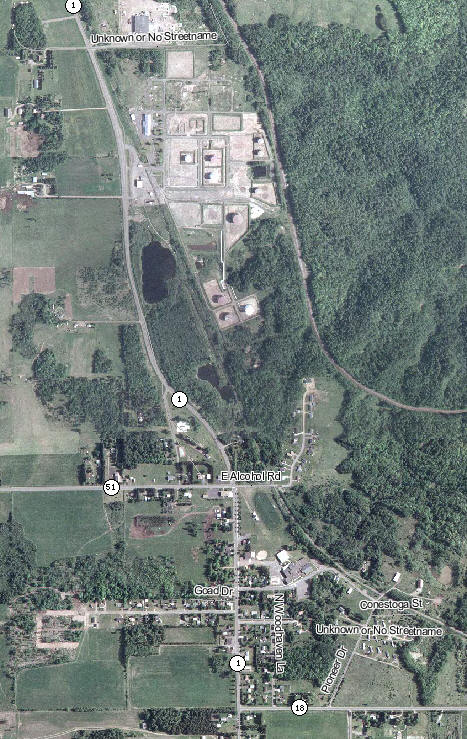 Aerial Photo of Wrenshall Minnesota