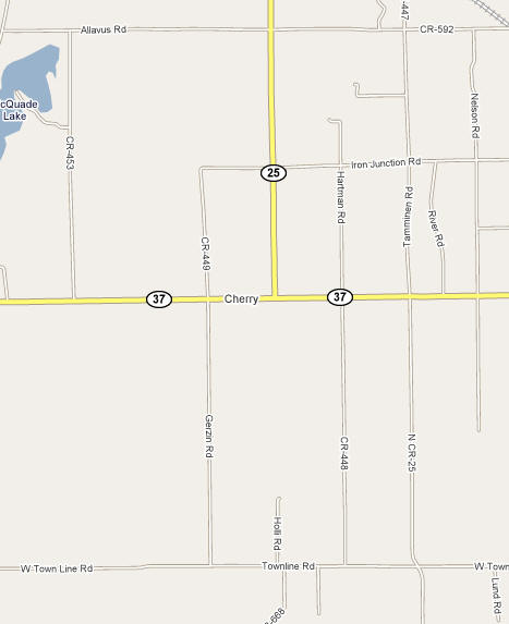Map of Cherry Minnesota