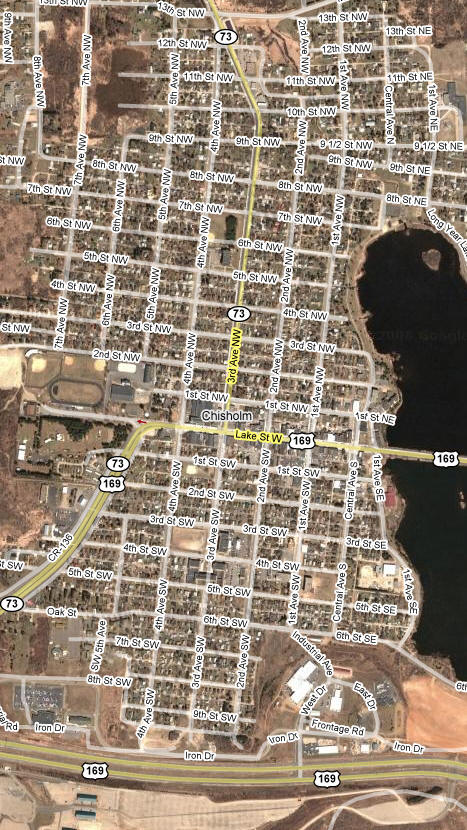 Aerial Photo of Chisholm Minnesota