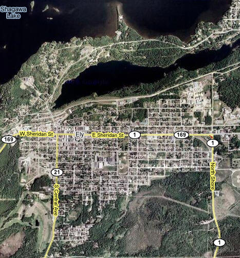 Aerial Photo of Ely Minnesota