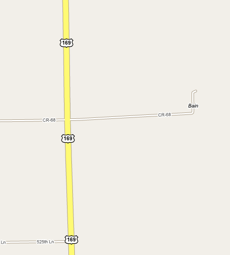 Map of Bain Minnesota