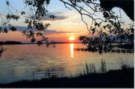 Sunset at Tomahawk Lodge on Blackduck Lake