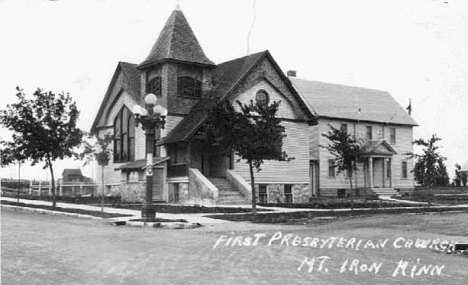First Presbyterian Church at Mountain Iron Minnesota - 1915