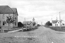 Street scene, Akeley.