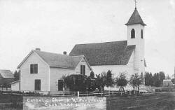 Catholic Church and Parsonage, Cass Lake.