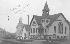 Methodist Episcopal  Church and Catholic Church, Deer River.
