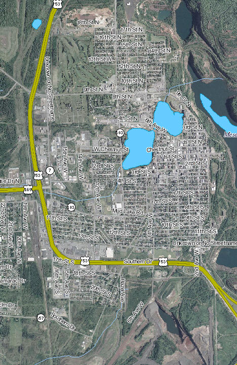 Aerial Photo of Virginia Minnesota